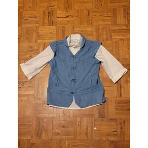 Disney Flynn Costume TOP Only Boys SIZE L Tangled Movie Halloween Dress Up Play